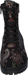 Waldlaufer 338813 171 299 Hanako Ladies Multi Nubuck Zip & Lace Ankle Boots