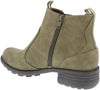 Free Spirit 40812 Ascot Ladies Olive Leather Arch Support Side Zip Ankle Boots