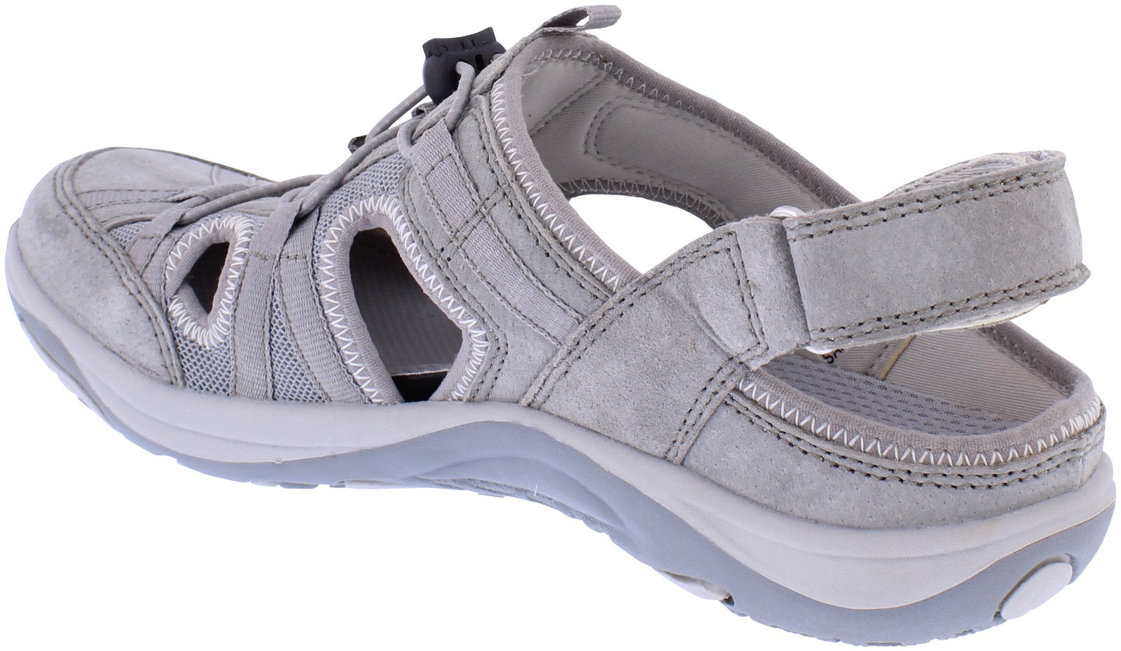 Free Spirit 41122 Bryn Ladies Smoke Leather Arch Support Touch Fastening Shoes