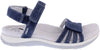 Free Spirit 41144 Maddy Ladies Navy Leather Arch Support Touch Fastening Sandals