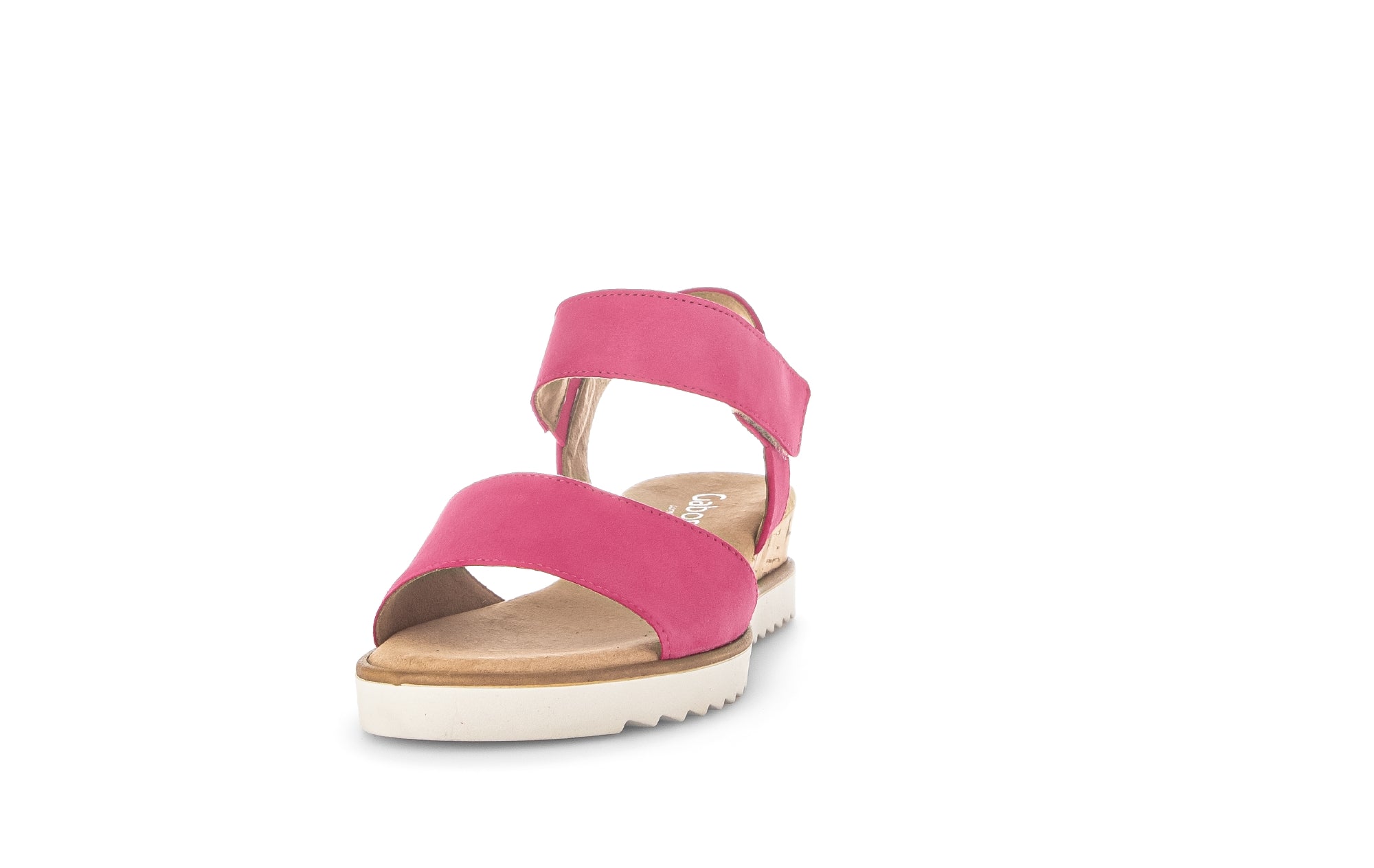 Gabor 42.750.21 Raynor Ladies Pink Suede Touch Fastening Sandals