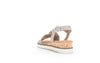 Gabor 42.751.95 Rich Ladies Gold Metallic Leather Buckle Sandals