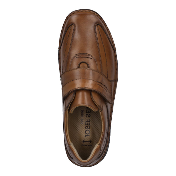 Josef Seibel 43332 Alec Mens Cognac Leather Slip On Shoes