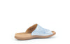 Gabor 43.700.66 Lanzarote Ladies Light Blue Leather Slip On Sandals