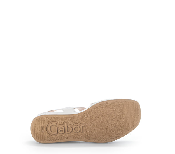 Gabor 44.533.21 Java Ladies Beige Leather Buckle Sandals