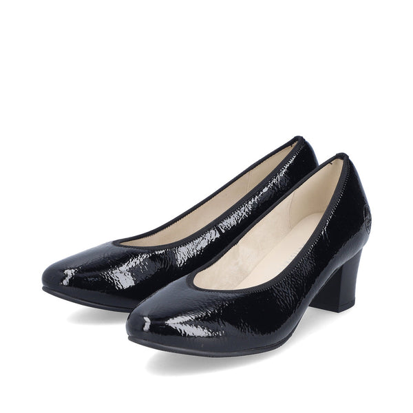 Rieker 44650-02 Ladies Black  Heels