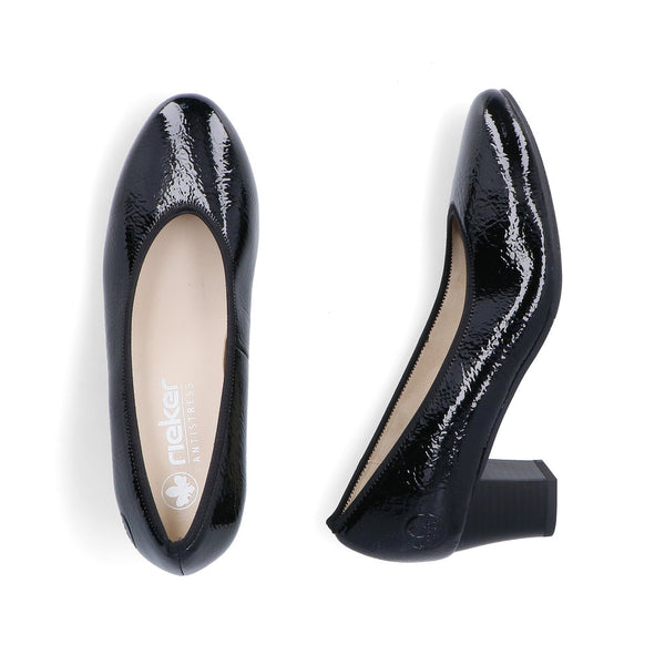 Rieker 44650-02 Ladies Black  Heels