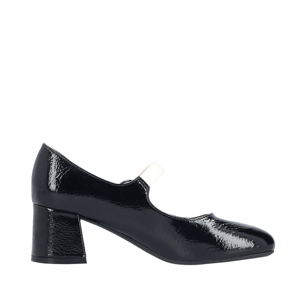 Rieker 44752-00 Ladies Black Mary Jane Heels