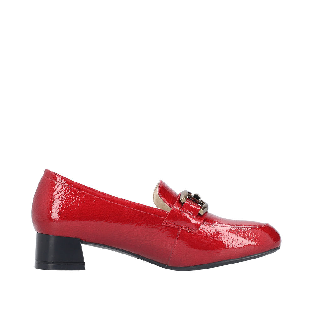 Rieker 45052-33 Ladies Red Slip On Heels