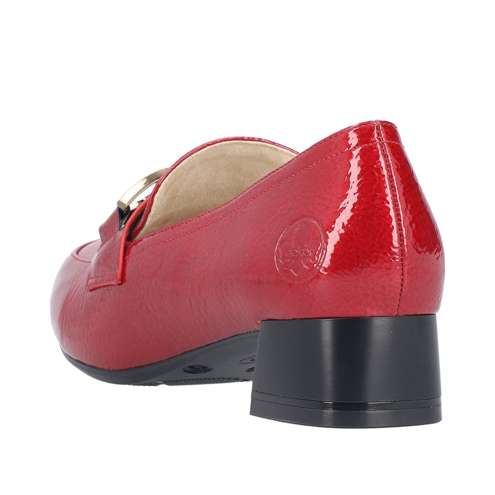 Rieker 45052-33 Ladies Red Slip On Heels
