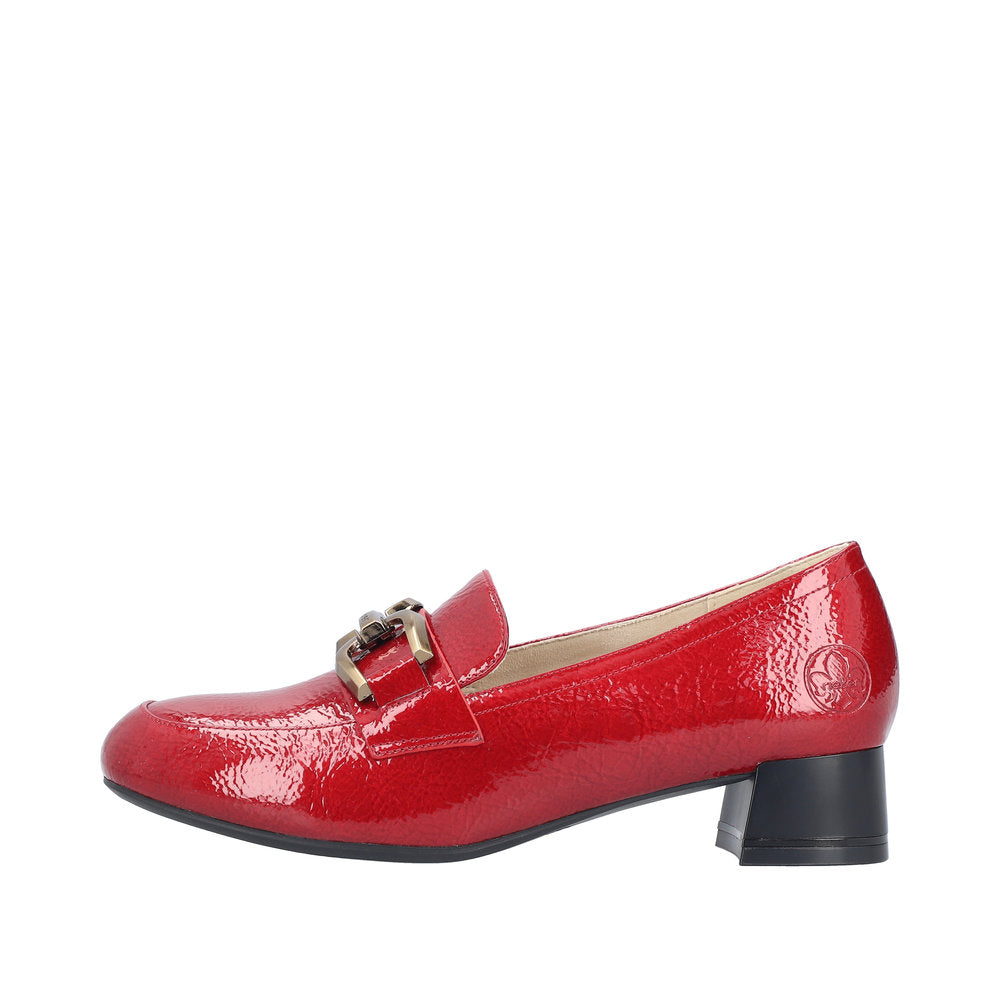 Rieker 45052-33 Ladies Red Slip On Heels