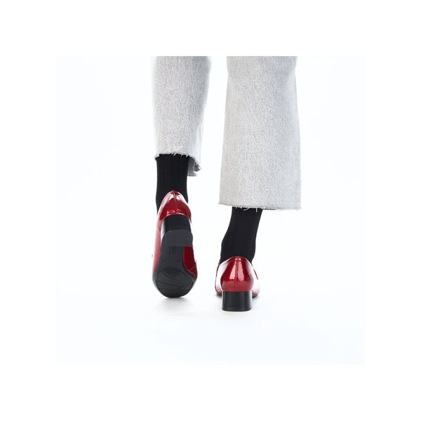 Rieker 45052-33 Ladies Red Slip On Heels