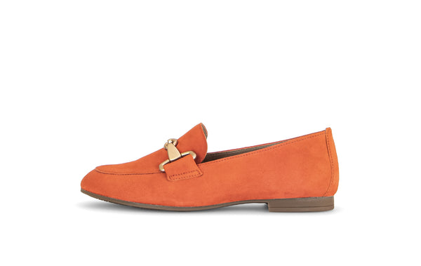 Gabor 45.211.13 Jangle Ladies Orange Suede Slip On Shoes