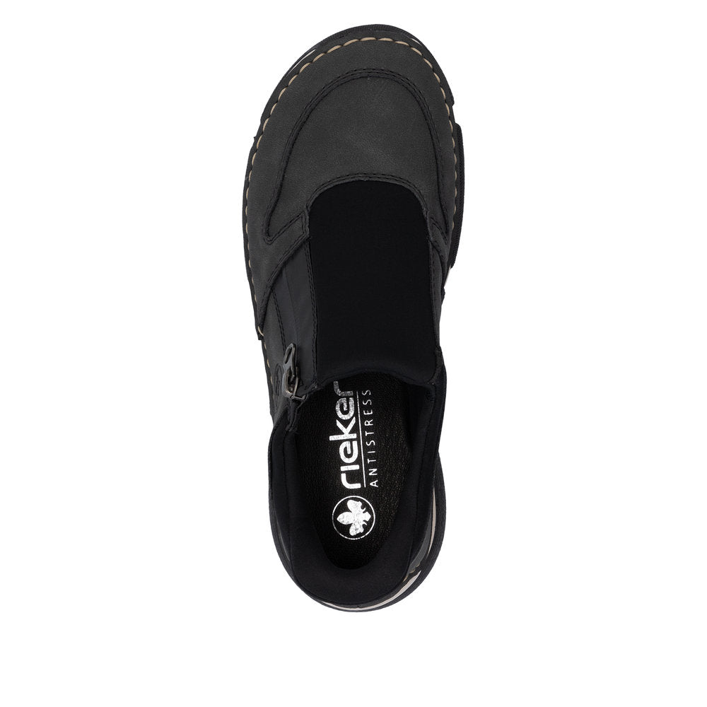 Rieker 45965-45 Ready2Go Ladies Grey Slip On Shoes