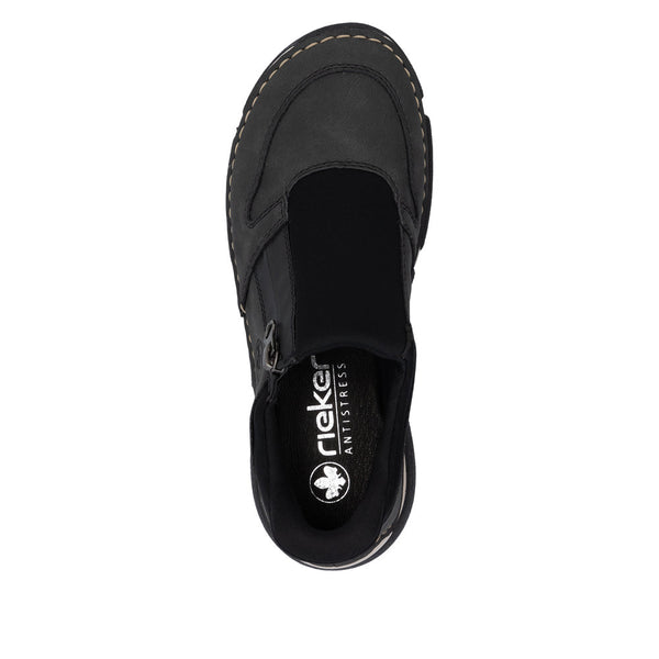 Rieker 45965-45 Ready2Go Ladies Grey Slip On Shoes