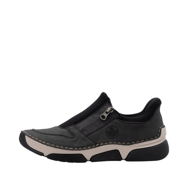Rieker 45965-45 Ready2Go Ladies Grey Slip On Shoes