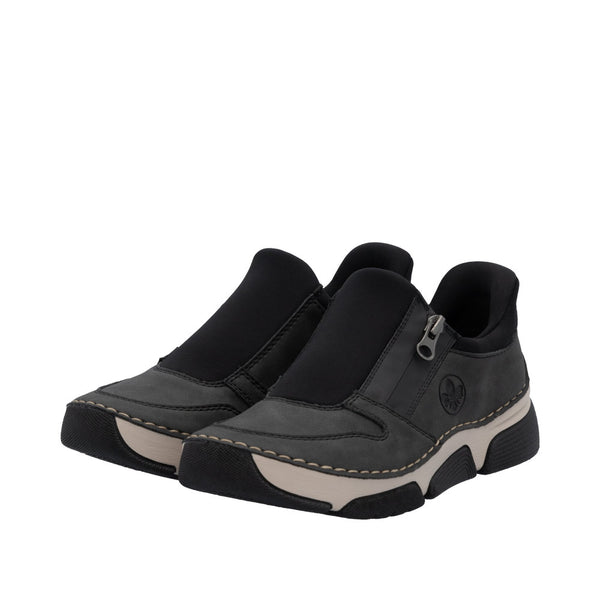 Rieker 45965-45 Ready2Go Ladies Grey Slip On Shoes
