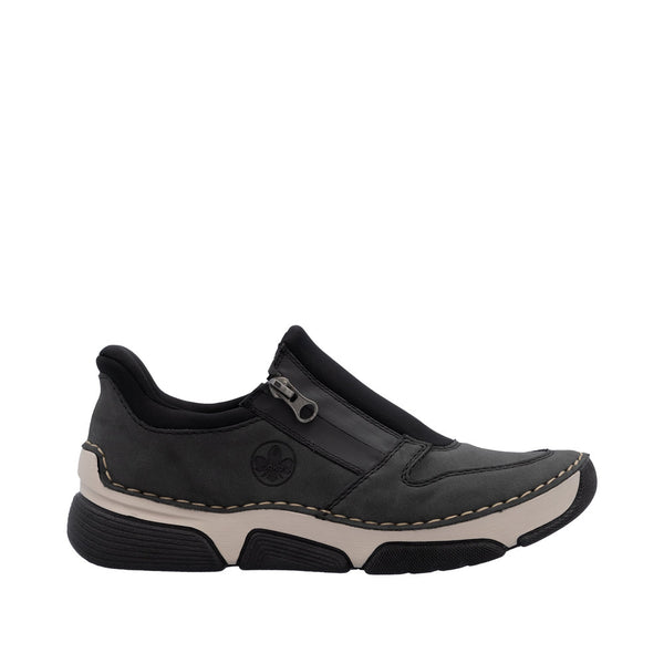 Rieker 45965-45 Ready2Go Ladies Grey Slip On Shoes
