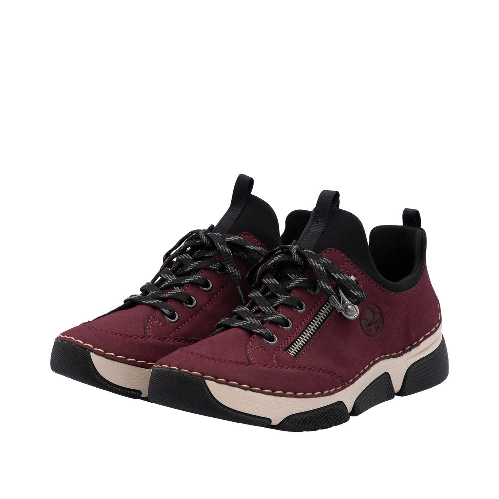 Rieker 45973-36 Ladies Red Slip On Shoes