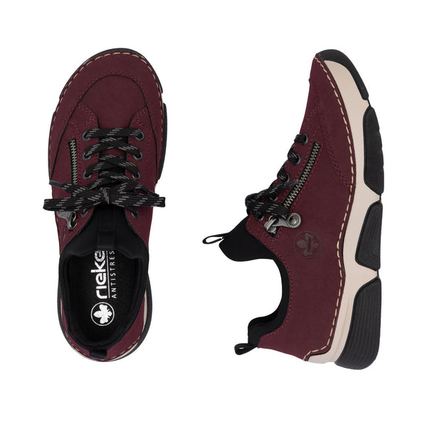 Rieker 45973-36 Ladies Red Slip On Shoes
