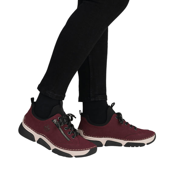 Rieker 45973-36 Ladies Red Slip On Shoes