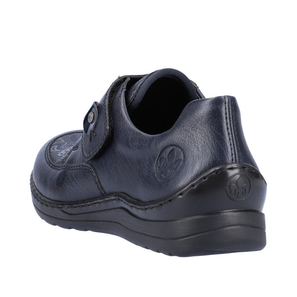 Rieker 48951-14 Ladies Ocean Navy Touch Fastening Shoes