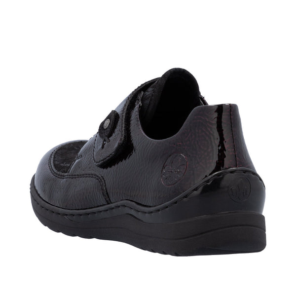 Rieker 48951-35 Ladies Red Touch Fastening Shoes