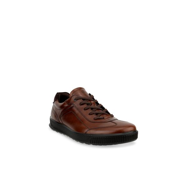 Ecco Byway M 50168401014 Mens Mink Leather Lace Up Trainers