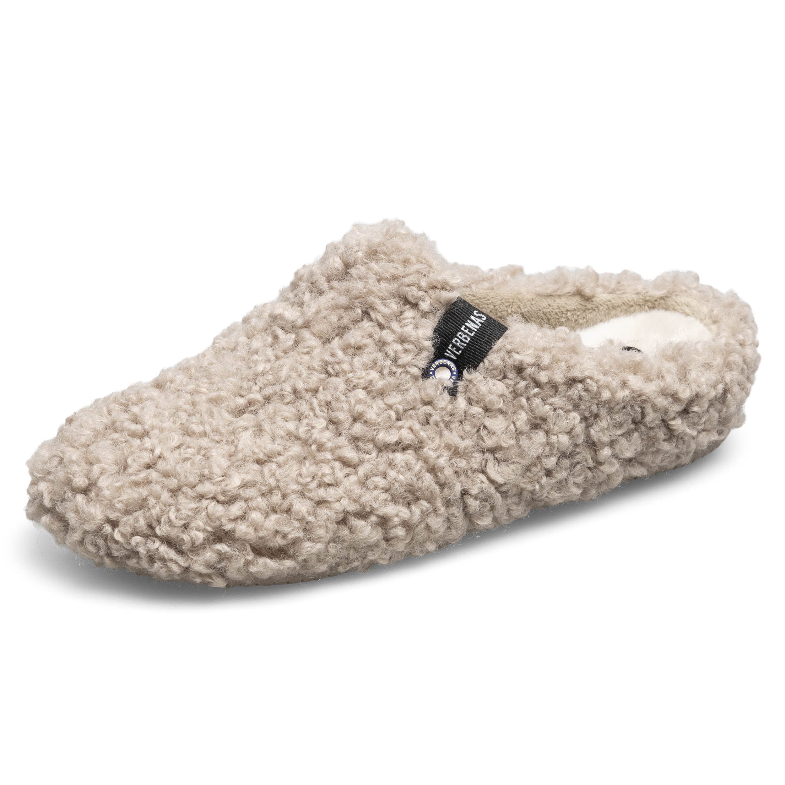 Verbenas York Curly Womens Camel Slippers