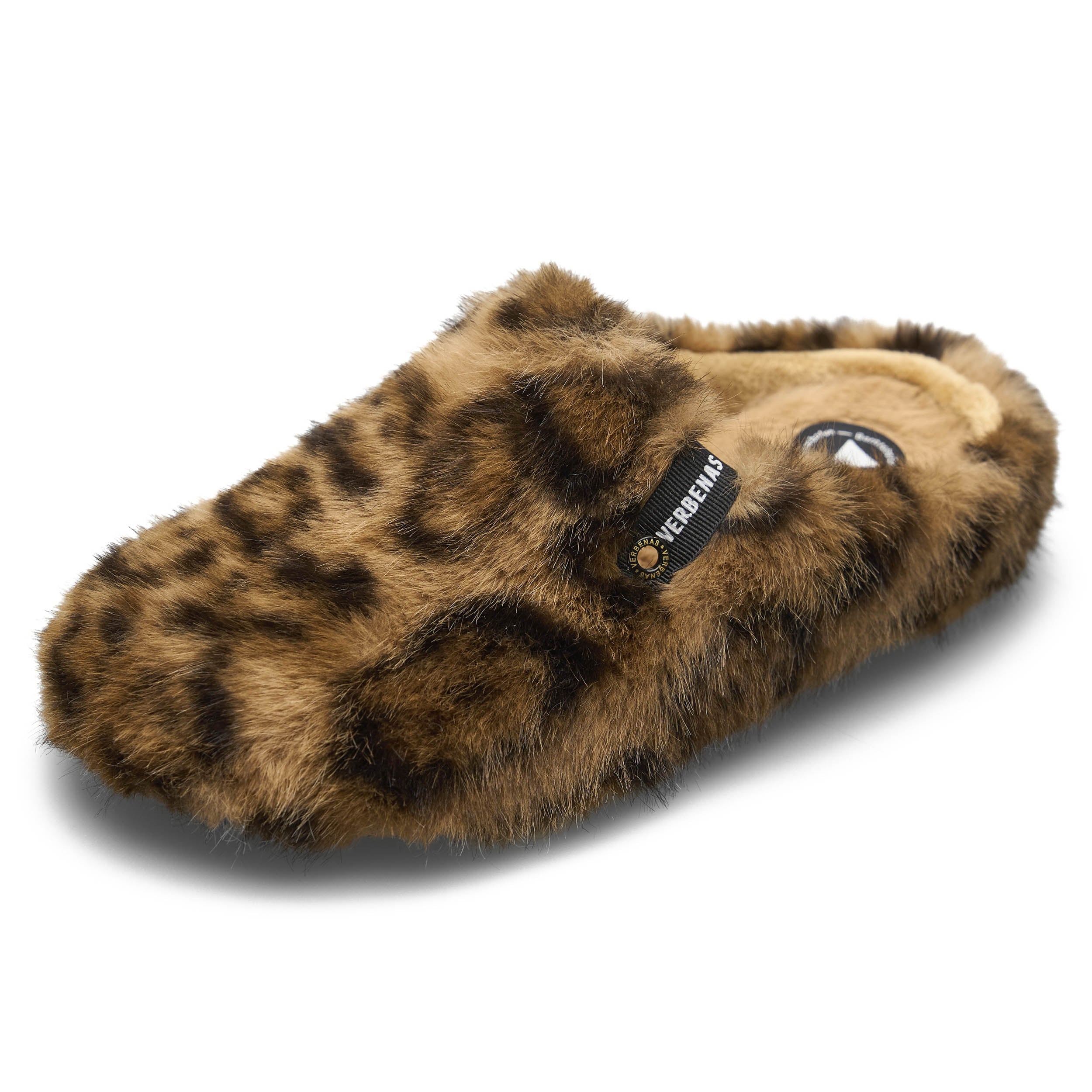 Verbenas York Feline Womens Leopard Print Slippers