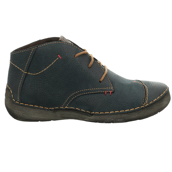 Josef Seibel 59690 Fergey 18 Ladies Blue Nubuck Arch Support Slip On Ankle Boots
