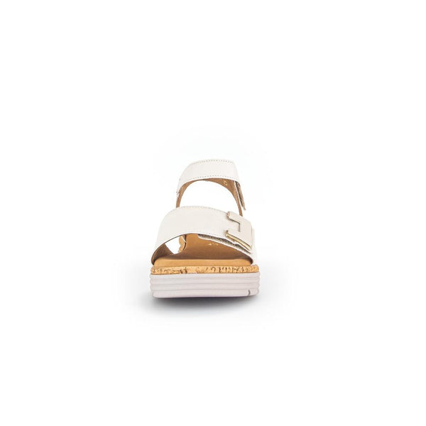 Gabor 62.700.52 Shout Ladies Cream Leather Touch Fastening Sandals