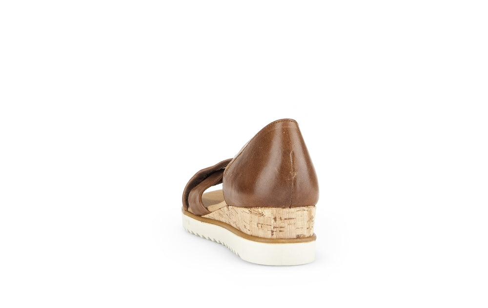 Gabor 62.782.53 Truth Ladies Brown Leather Slip On Sandals