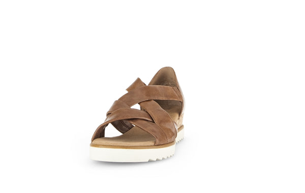 Gabor 62.782.53 Truth Ladies Brown Leather Slip On Sandals
