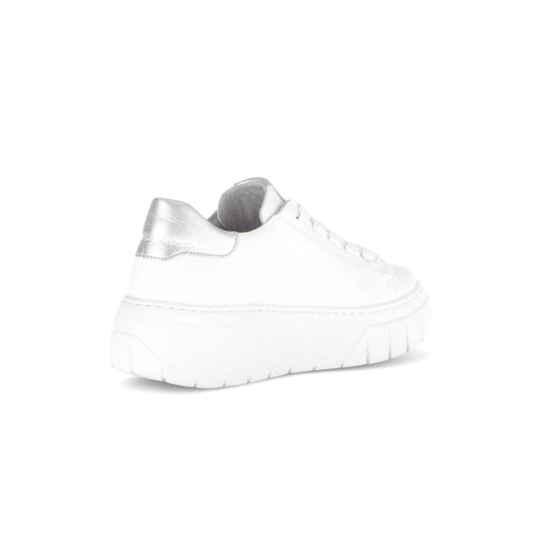 Gabor 63.222.21 Rios Ladies White Leather Lace Up Trainers