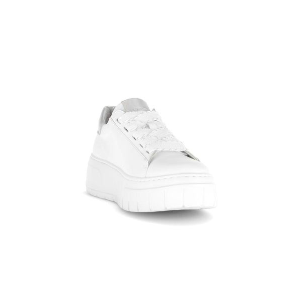 Gabor 63.222.21 Rios Ladies White Leather Lace Up Trainers
