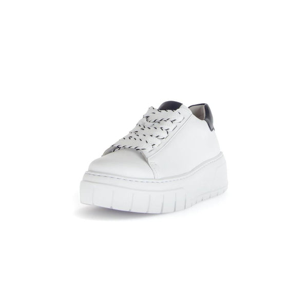 Gabor 63.222.27 Rios Ladies White Leather Lace Up Trainers