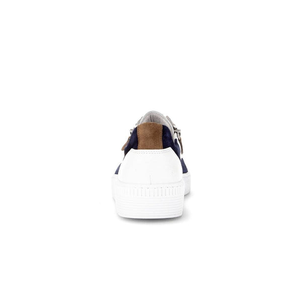 Gabor 63.330.20 Wemo Ladies Multi Leather Zip & Lace Trainers