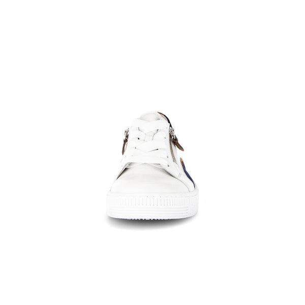 Gabor 63.330.20 Wemo Ladies Multi Leather Zip & Lace Trainers