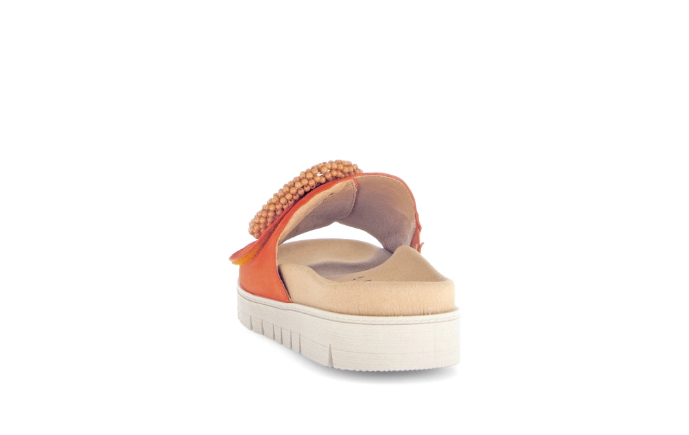 Gabor 63.745.15 Everly Ladies Orange Suede Touch Fastening Sandals