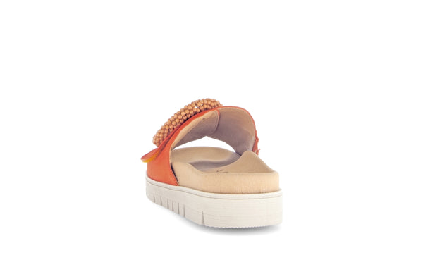 Gabor 63.745.15 Everly Ladies Orange Suede Touch Fastening Sandals