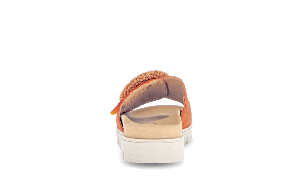 Gabor 63.745.15 Everly Ladies Orange Suede Touch Fastening Sandals