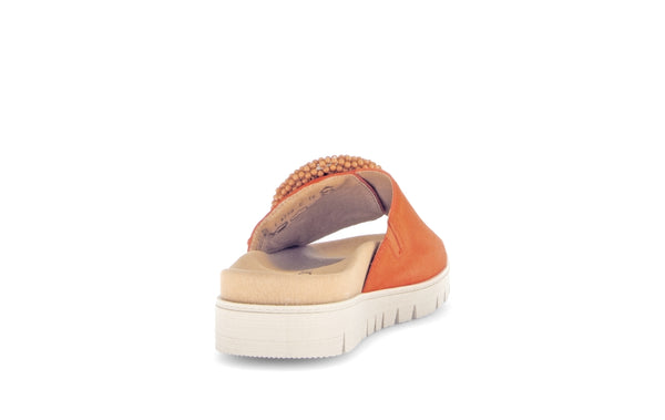 Gabor 63.745.15 Everly Ladies Orange Suede Touch Fastening Sandals
