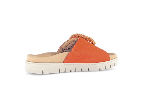 Gabor 63.745.15 Everly Ladies Orange Suede Touch Fastening Sandals