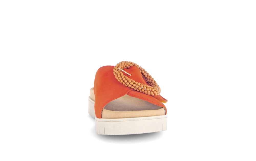 Gabor 63.745.15 Everly Ladies Orange Suede Touch Fastening Sandals