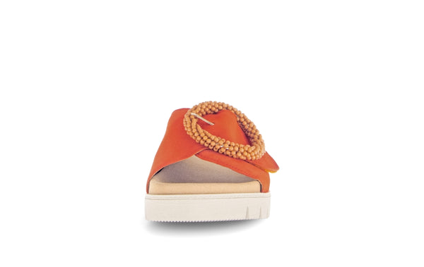 Gabor 63.745.15 Everly Ladies Orange Suede Touch Fastening Sandals