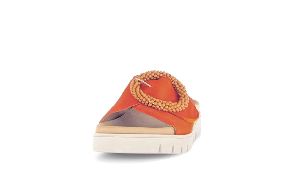 Gabor 63.745.15 Everly Ladies Orange Suede Touch Fastening Sandals