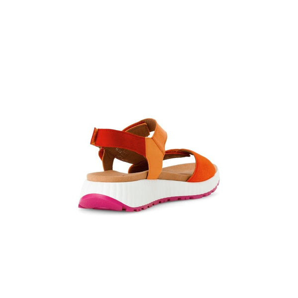 Gabor 64.582.33 Gifted Ladies Orange Suede Touch Fastening Sandals