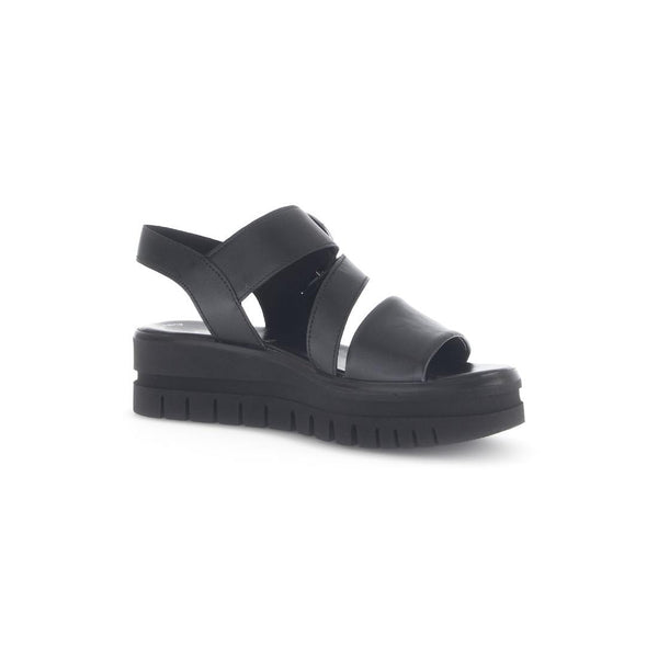 Gabor 64.627.27 Amarillo Ladies Black Leather Touch Fastening Sandals