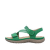 Rieker 64870-54 Ladies Green Touch Fastening Sandals